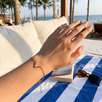 Thumbnail for Stacking bracelets — worn, real size, rose gold | SKU: 9443177-rose-gold