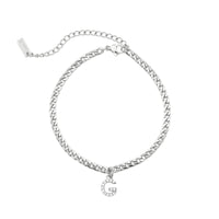 Thumbnail for Silver Initial Anklet - Ankle Bracelet - Anklet for Women - Silver Leg Bracelet Anklet G Brother & Sisters
