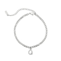 Thumbnail for Silver Initial Anklet - Ankle Bracelet - Anklet for Women - Silver Leg Bracelet Anklet Q Brother & Sisters