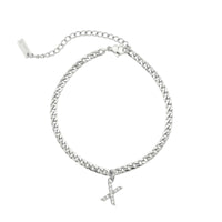 Thumbnail for Silver Initial Anklet - Ankle Bracelet - Anklet for Women - Silver Leg Bracelet Anklet X Brother & Sisters