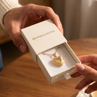 Thumbnail for Crystal Heart Photo Locket Necklace