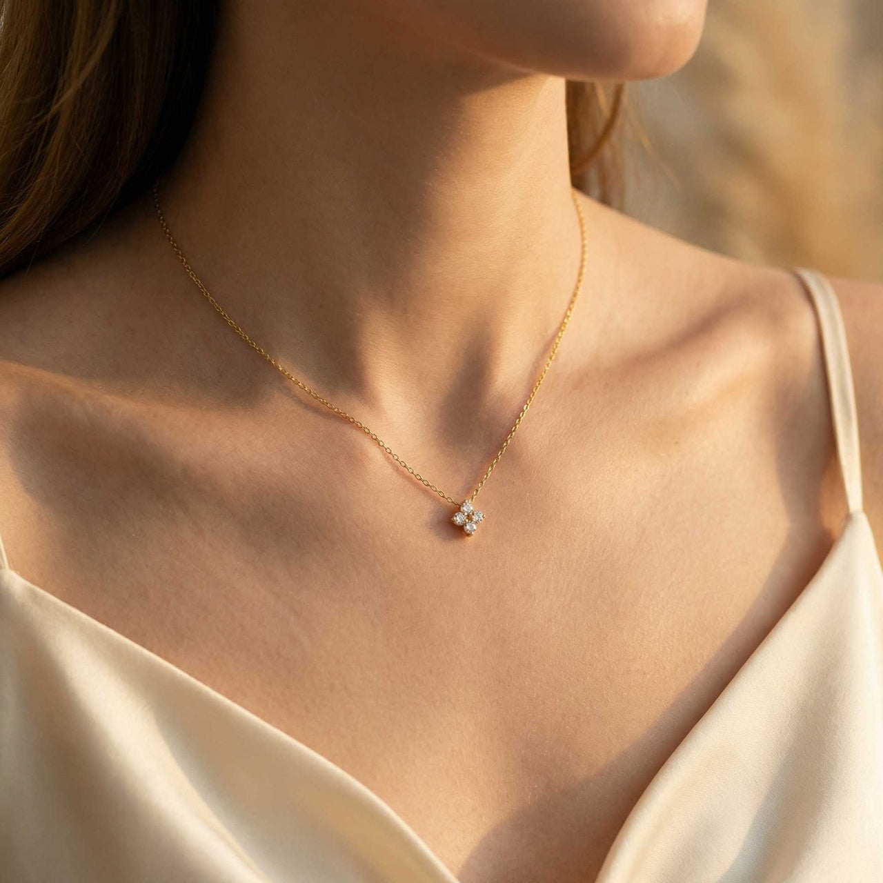 Crystal Flower Necklace