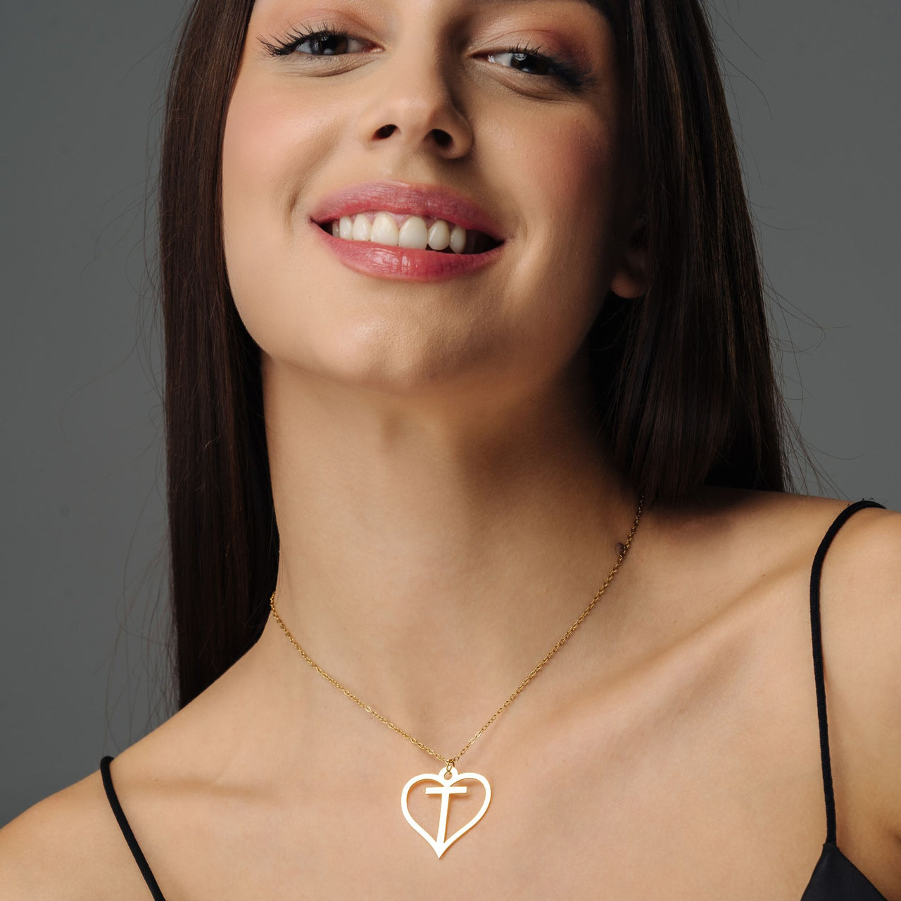 Heart Initial Necklace