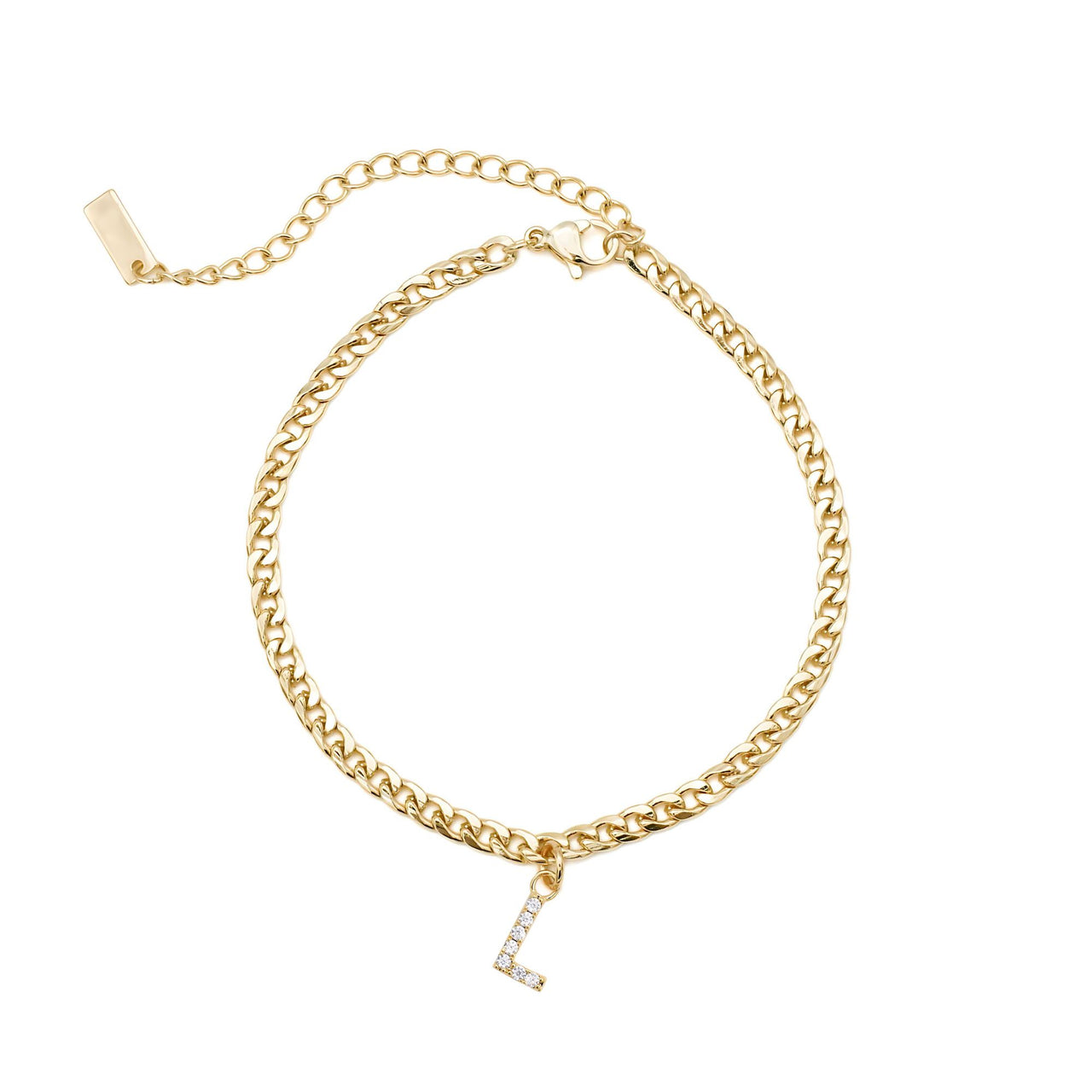 Gold Initial Anklet