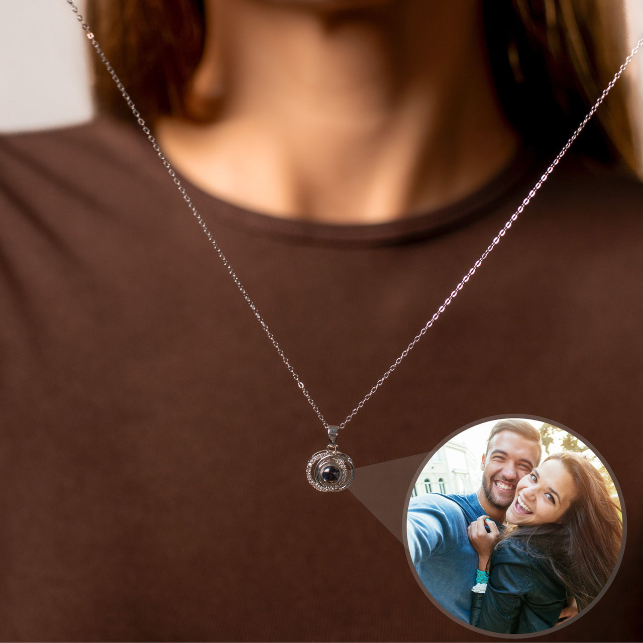 Duo Photo Necklace