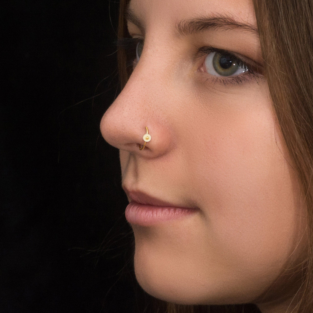 Opalesque Nose Ring