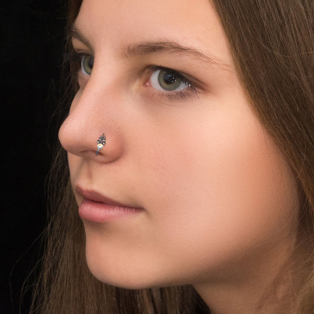 Orchid Nose Ring