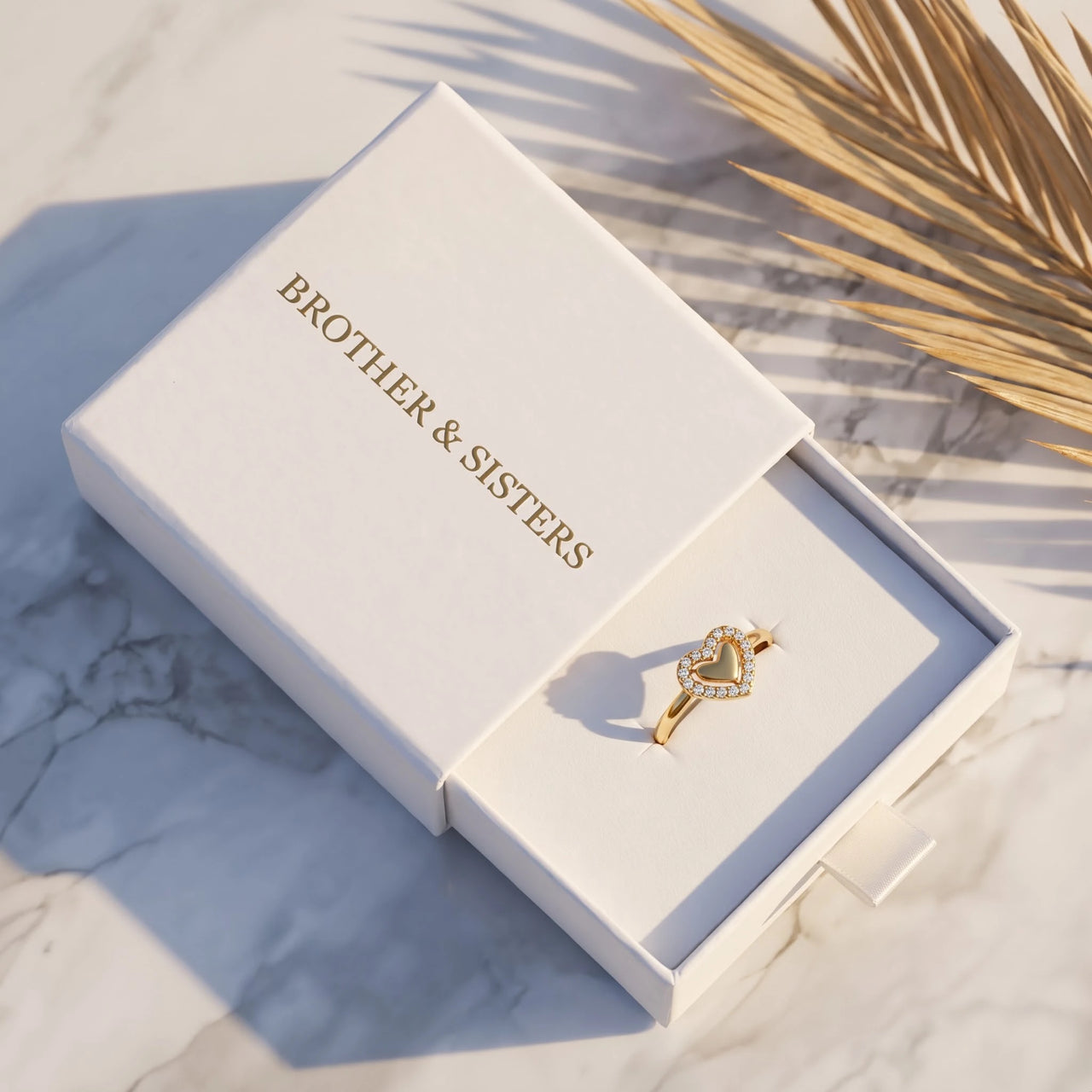 Heart ring — in the gift box, gold | SKU: lecoeur