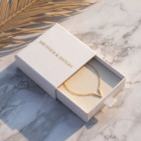 Thumbnail for Chevron bracelet — in the gift box, gold | SKU: 9443177-gold