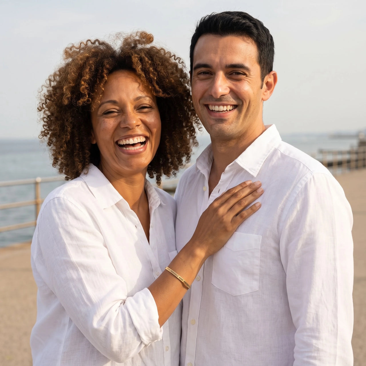 Self love gifts — worn by a couple, gold | SKU: lymab-g