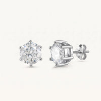Thumbnail for Silver stud earrings — product photo on a white background, silver | SKU: 5056659