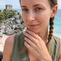 Thumbnail for Stacking rings — worn on a getaway, silver | SKU: 10645547-4.5-silver