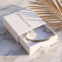 Thumbnail for Open cuff bracelet — in the gift box, silver | SKU: ttfa-rg